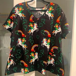 Scrub Star St. Patricks Day Scrub Top